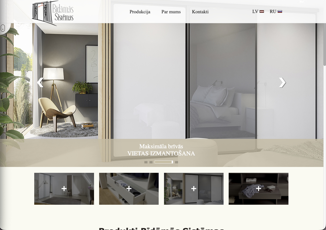 Скриншот Bidam Assistēmas